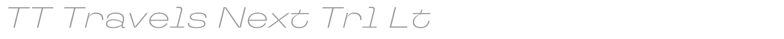 TT Travels Next font preview